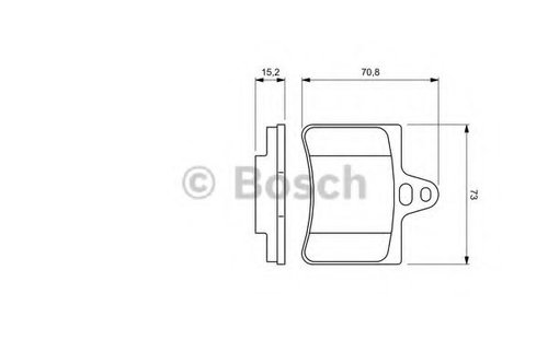 Set placute frana,frana disc CITROEN C5 II (RC) (2004 - 2016) BOSCH 0 986 424 580 piesa NOUA