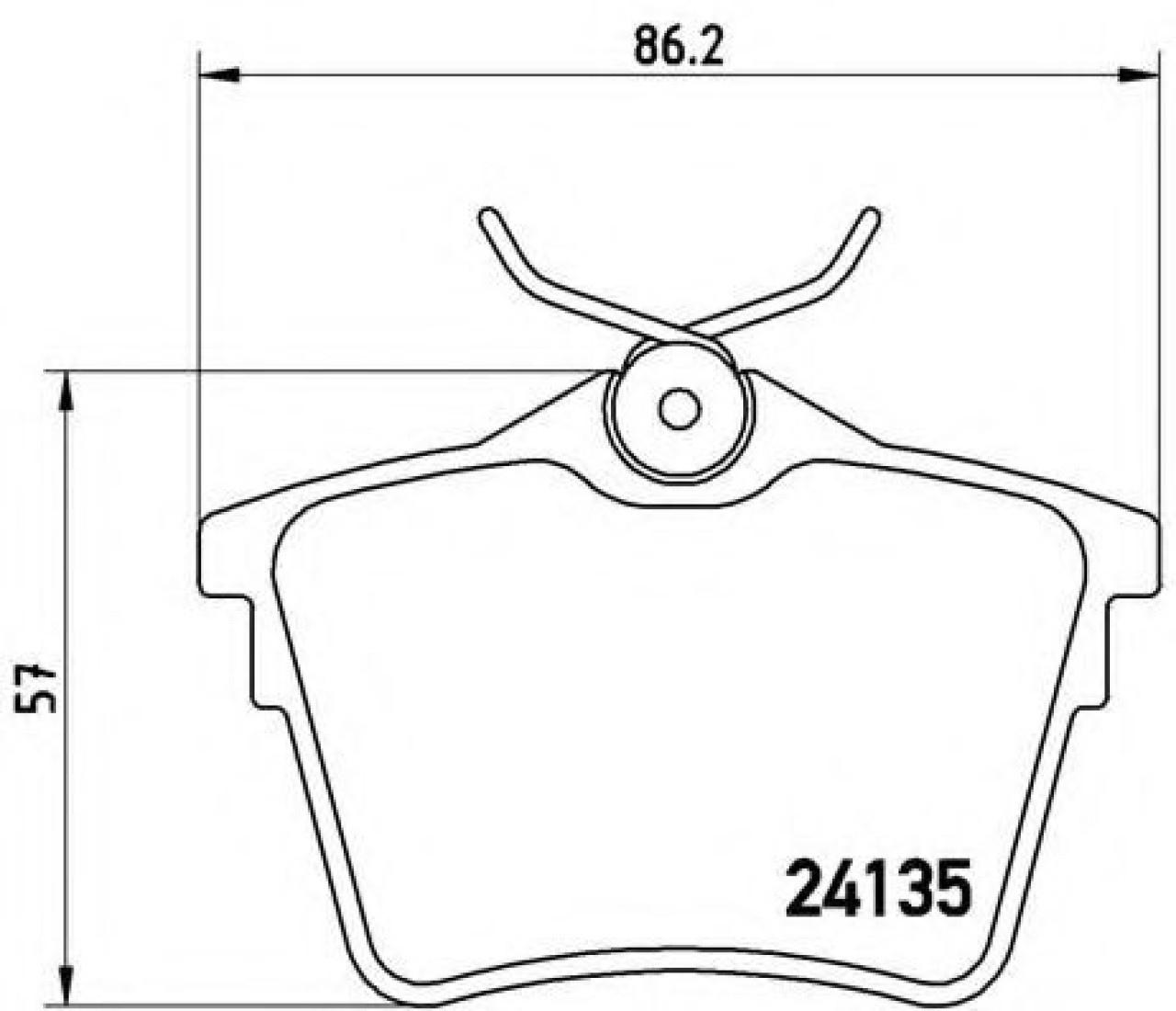 Set placute frana,frana disc CITROEN C5 III Break (TD) (2008 - 2016) BREMBO P 61 079 piesa NOUA