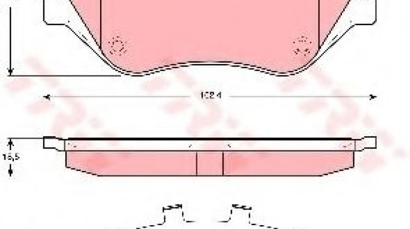 Set placute frana,frana disc CITROEN C5 III Break (TD) (2008 - 2016) TRW GDB1663 piesa NOUA