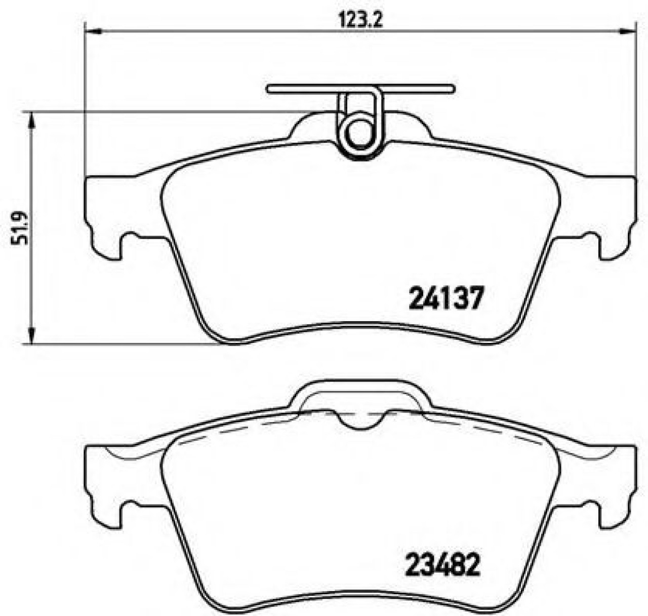 Set placute frana,frana disc CITROEN C5 III (RD) (2008 - 2016) BREMBO P 59 042 piesa NOUA