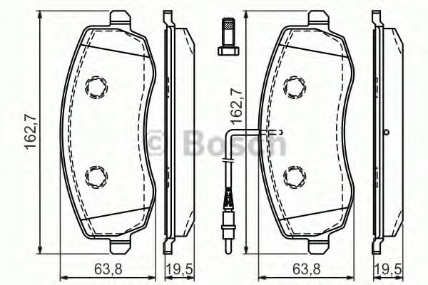 Set placute frana,frana disc CITROEN C8 (EA, EB) (2002 - 2016) BOSCH 0 986 494 385 piesa NOUA