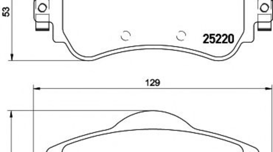 Set placute frana,frana disc CITROEN DS4 (2011 - 2015) TEXTAR 2522001 piesa NOUA