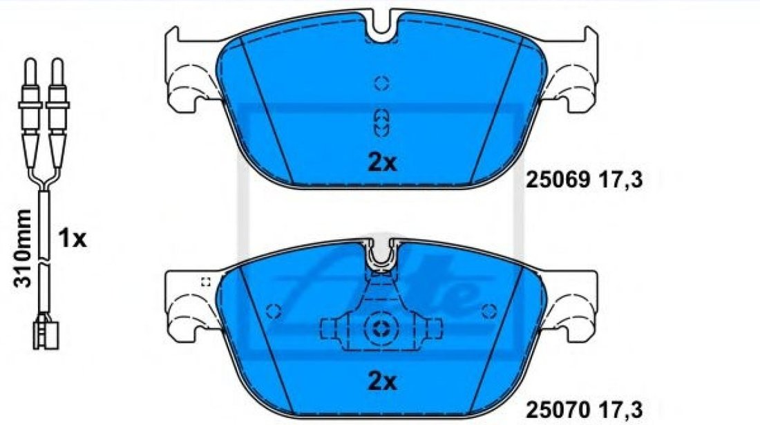 Set placute frana,frana disc CITROEN DS4 (2011 - 2015) ATE 13.0460-7279.2 piesa NOUA