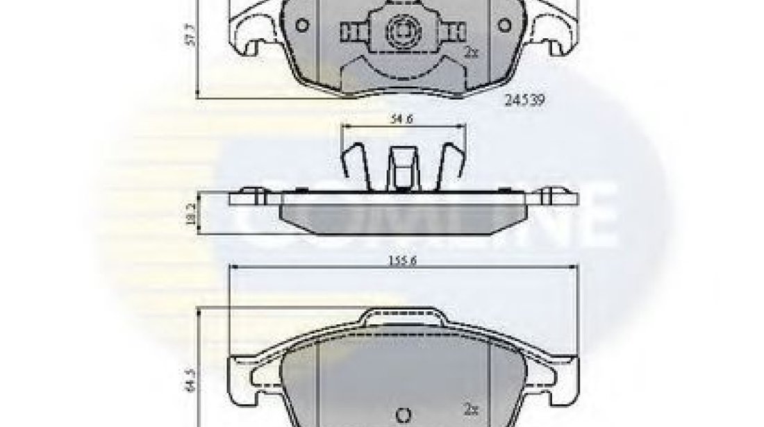 Set placute frana,frana disc CITROEN DS5 (2011 - 2015) COMLINE CBP01719 piesa NOUA