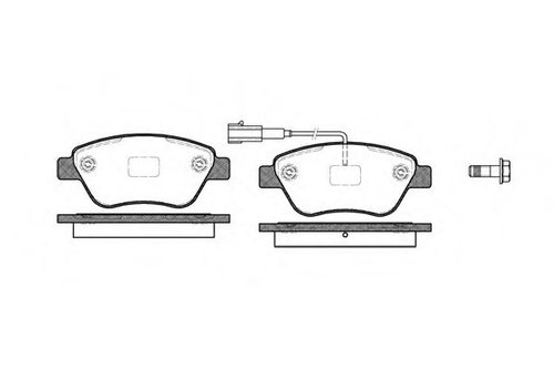 Set placute frana,frana disc CITROEN NEMO combi (2009 - 2016) REMSA 0858.11 piesa NOUA