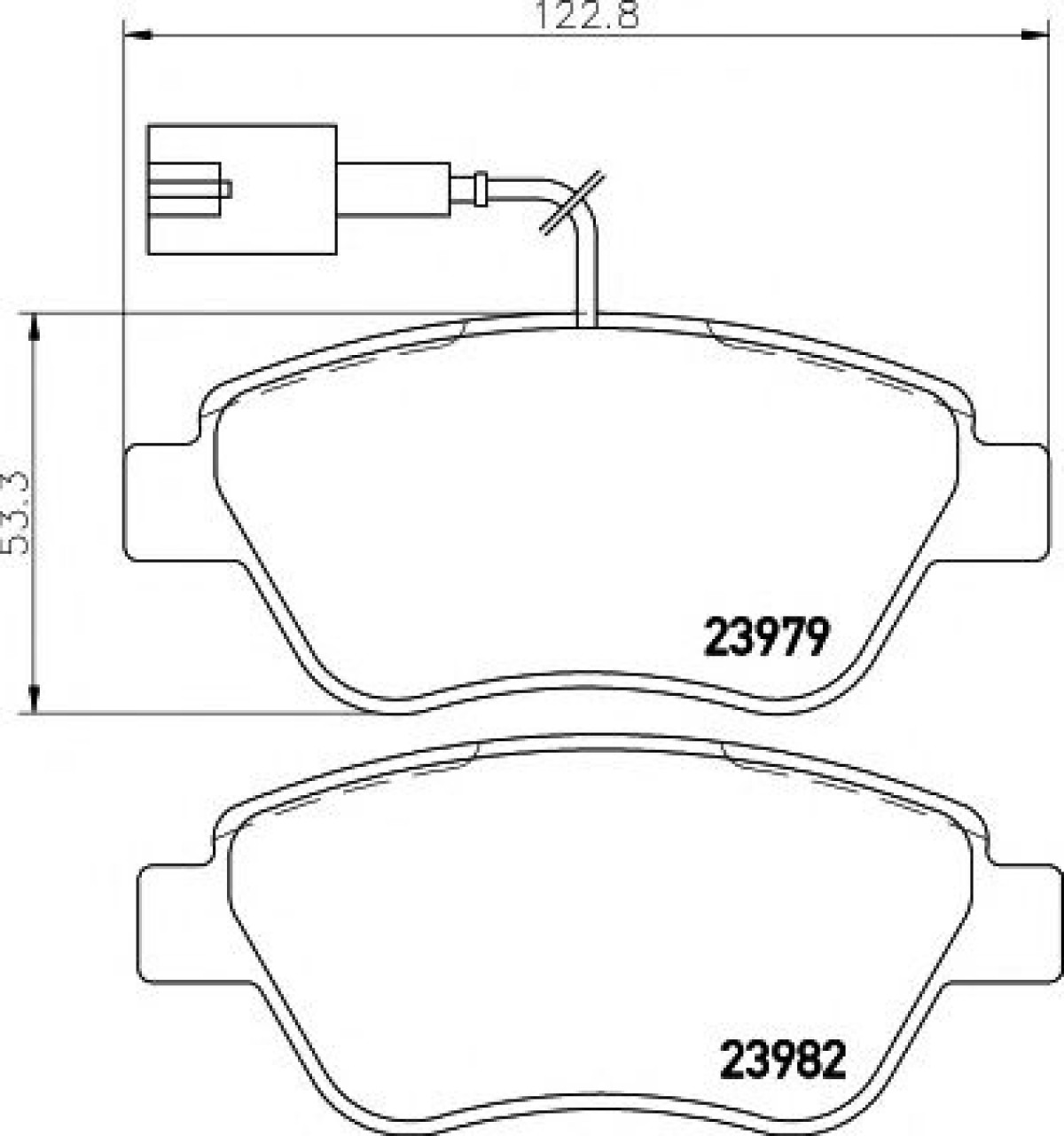 Set placute frana,frana disc CITROEN NEMO caroserie (AA) (2008 - 2016) TEXTAR 2397903 piesa NOUA