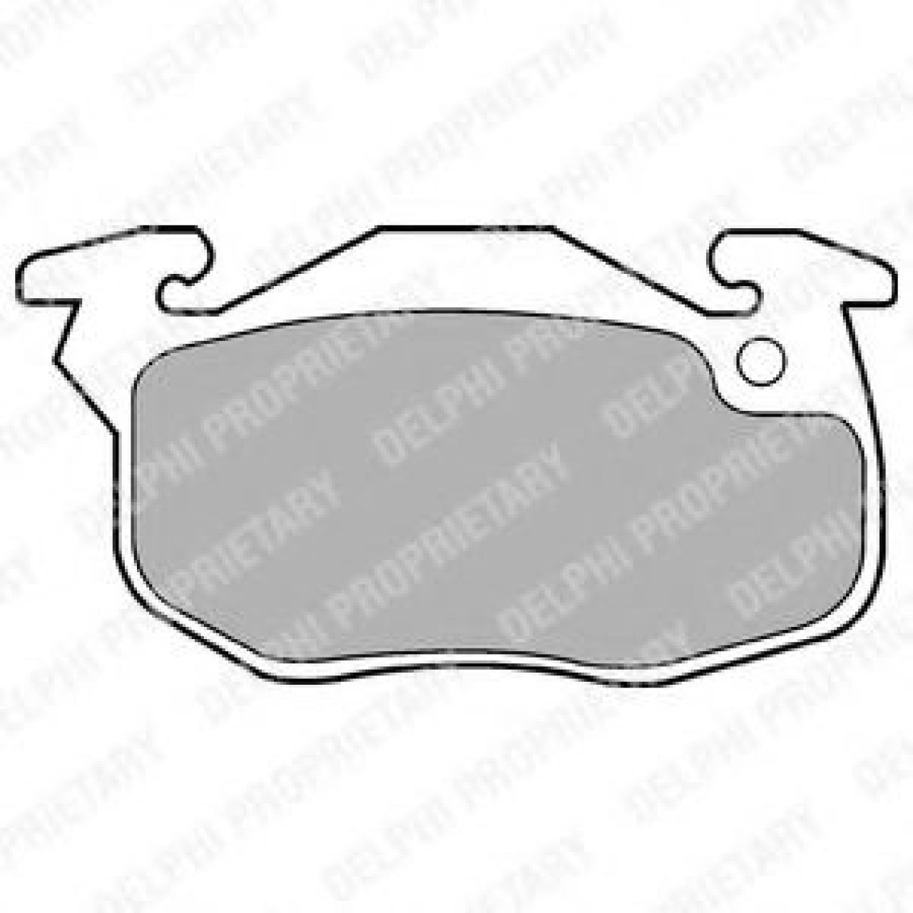 Set placute frana,frana disc CITROEN SAXO (S0, S1) (1996 - 2004) DELPHI LP1053 piesa NOUA