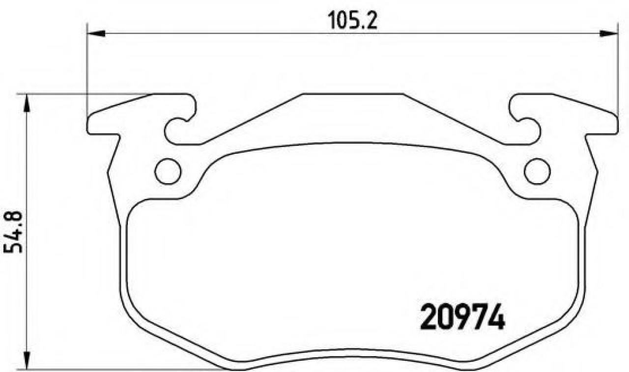 Set placute frana,frana disc CITROEN SAXO (S0, S1) (1996 - 2004) BREMBO P 61 032 piesa NOUA