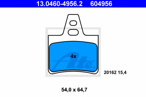 Set placute frana,frana disc CITROEN XANTIA Estate (X2) (1998 - 2003) ATE 13.0460-4956.2 piesa NOUA