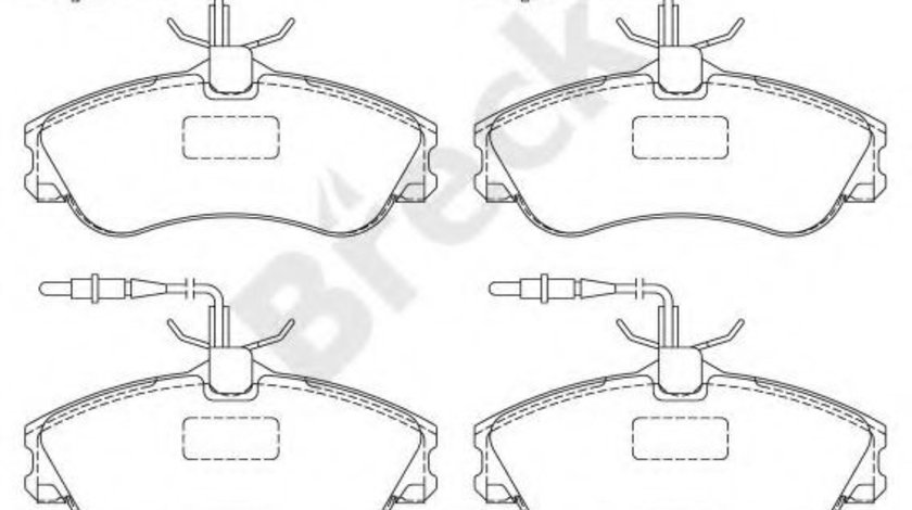 Set placute frana,frana disc CITROEN XSARA Cupe (N0) (1998 - 2005) Break 23124 00 701 10 piesa NOUA