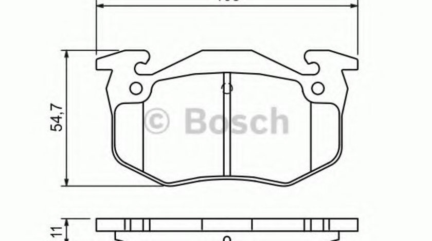 Set placute frana,frana disc CITROEN XSARA Cupe (N0) (1998 - 2005) BOSCH 0 986 460 970 piesa NOUA