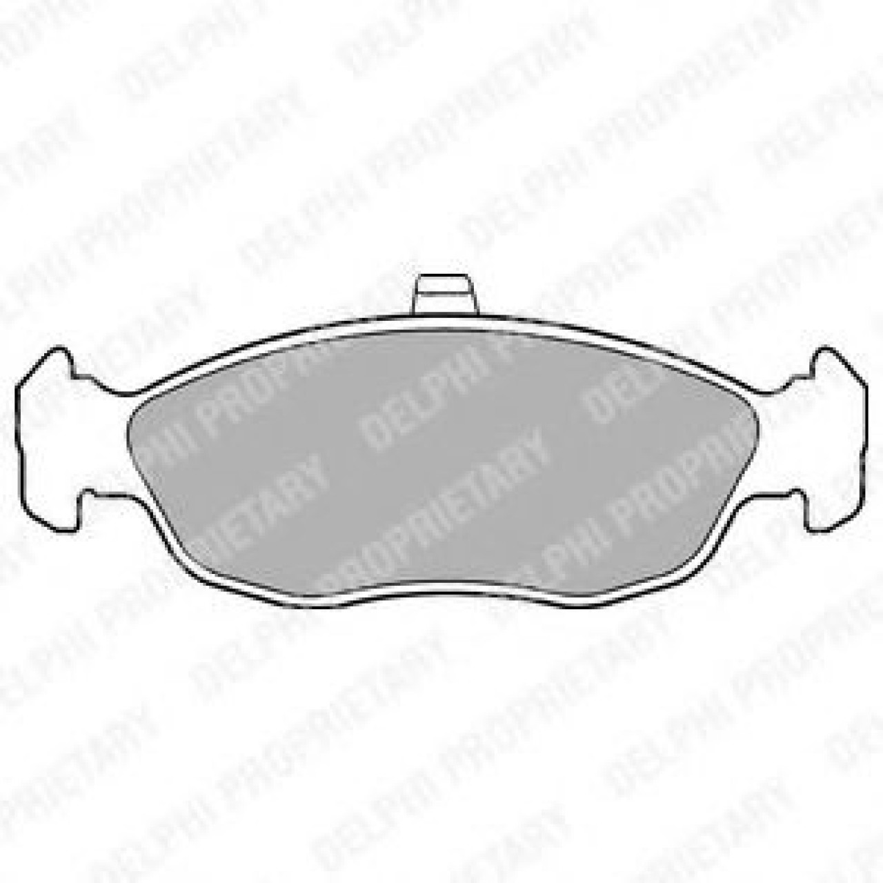 Set placute frana,frana disc CITROEN XSARA Cupe (N0) (1998 - 2005) DELPHI LP1597 piesa NOUA