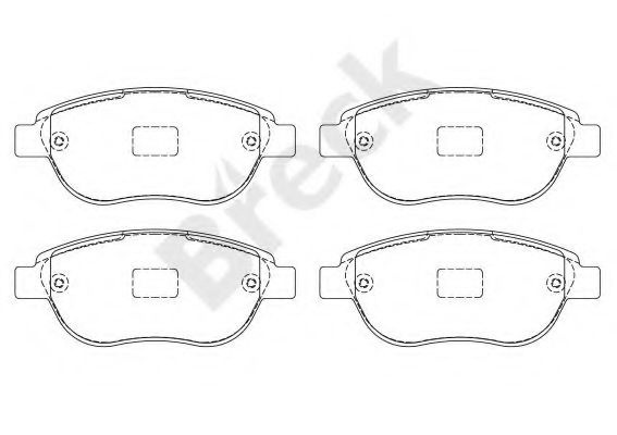 Set placute frana,frana disc CITROEN XSARA Estate (N2) (1997 - 2010) Break 23600 00 701 00 piesa NOUA