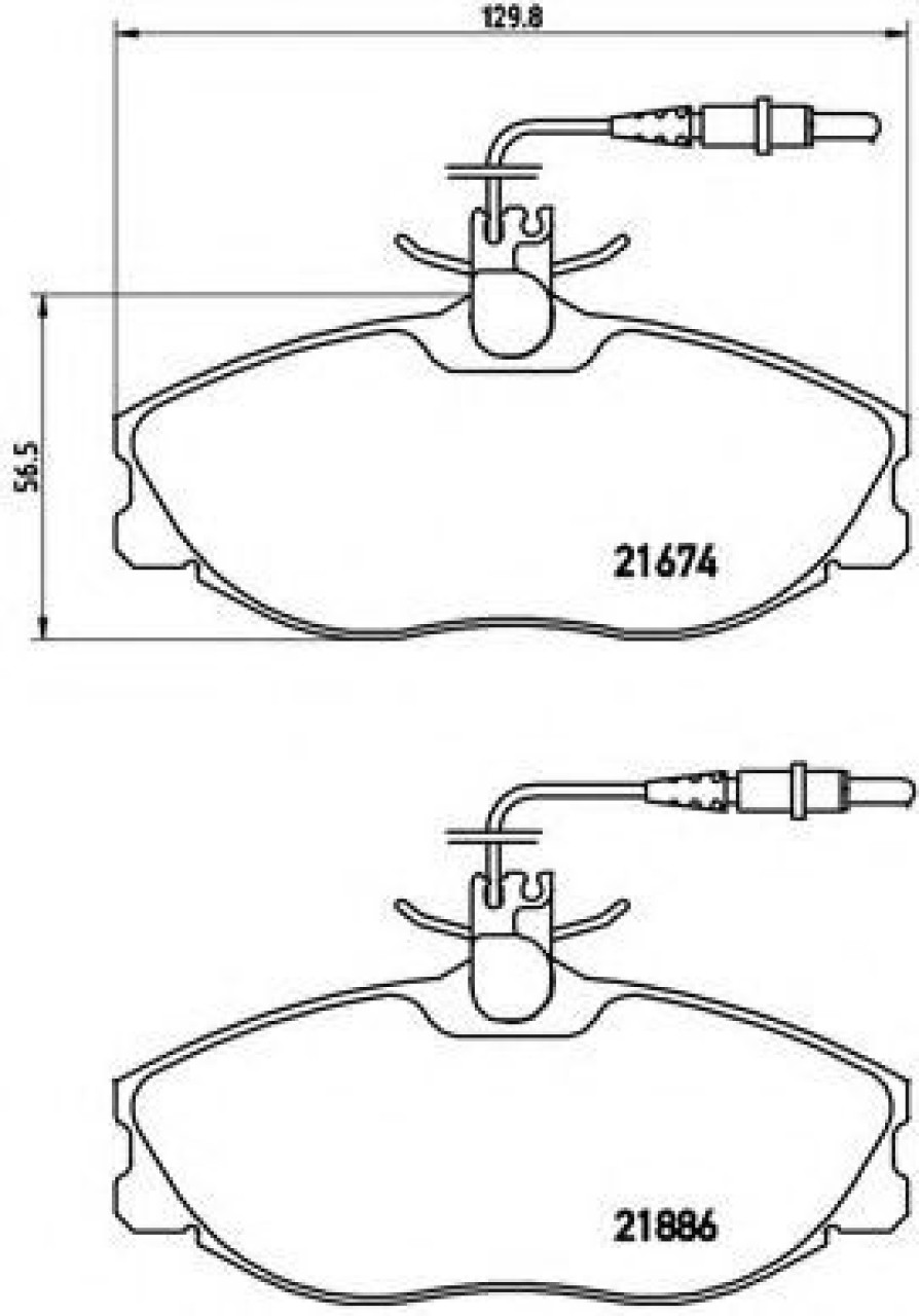 Set placute frana,frana disc CITROEN XSARA (N1) (1997 - 2005) BREMBO P 61 057 piesa NOUA