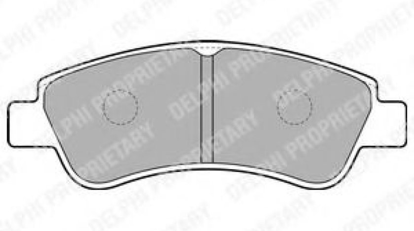 Set placute frana,frana disc CITROEN XSARA (N1) (1997 - 2005) DELPHI LP1727 piesa NOUA