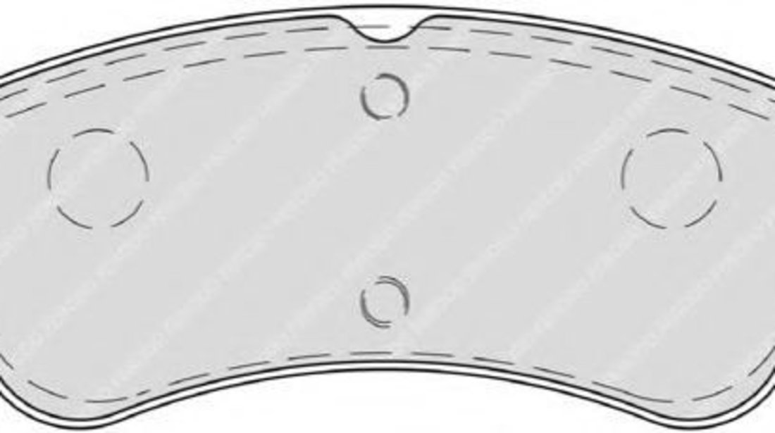 Set placute frana,frana disc CITROEN XSARA PICASSO (N68) (1999 - 2016) FERODO FDB4066 piesa NOUA