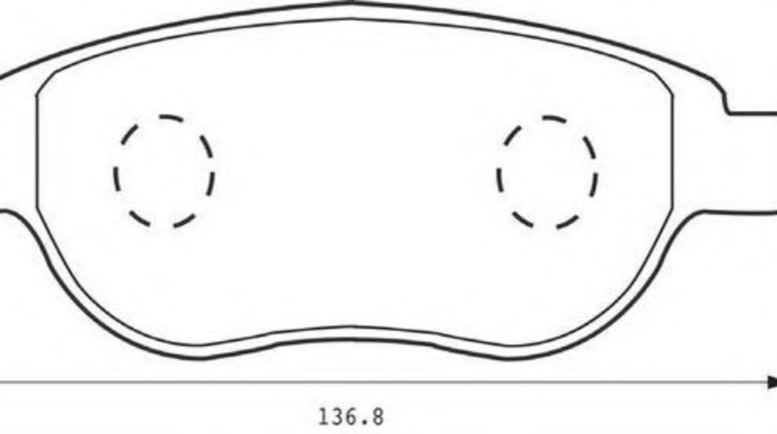 Set placute frana,frana disc CITROEN XSARA PICASSO (N68) (1999 - 2016) JURID 573031JC piesa NOUA