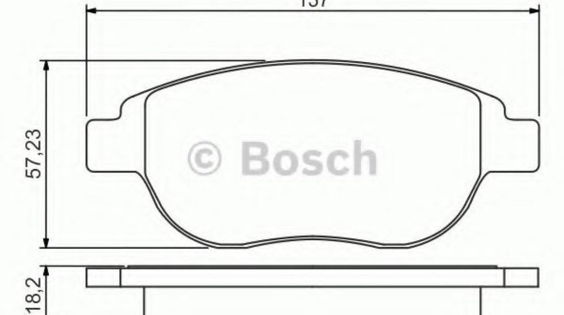 Set placute frana,frana disc CITROEN XSARA PICASSO (N68) (1999 - 2016) BOSCH 0 986 495 225 piesa NOUA