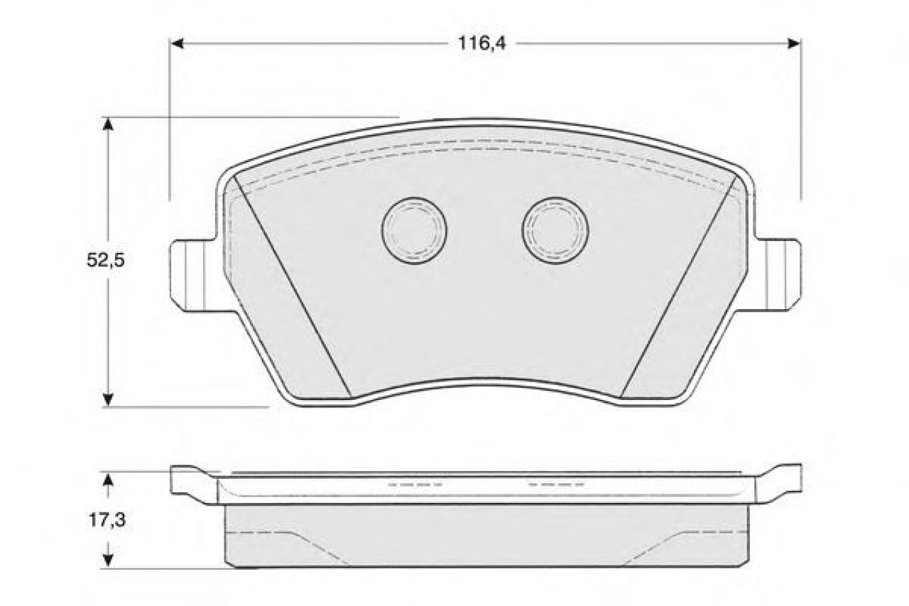 Set placute frana,frana disc DACIA DOKKER Express (2012 - 2016) OE 410604775R piesa NOUA