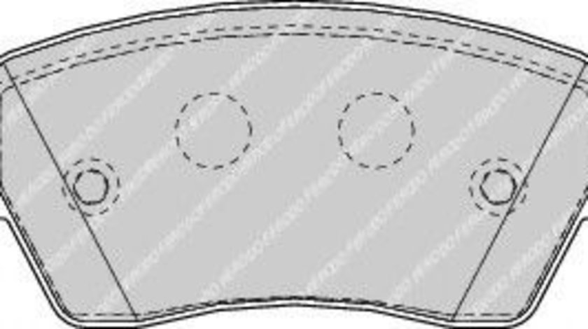 Set placute frana,frana disc DACIA LOGAN EXPRESS (FS) (2009 - 2016) FERODO FDB1617 piesa NOUA