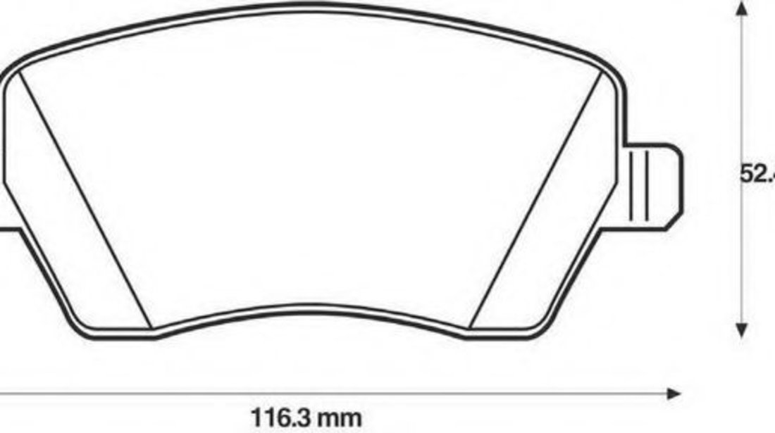 Set placute frana,frana disc DACIA LOGAN EXPRESS (FS) (2009 - 2016) JURID 573125J piesa NOUA