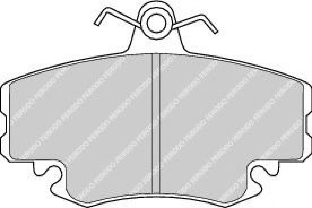 Set placute frana,frana disc DACIA LOGAN II (2012 - 2016) FERODO FDB1781 piesa NOUA