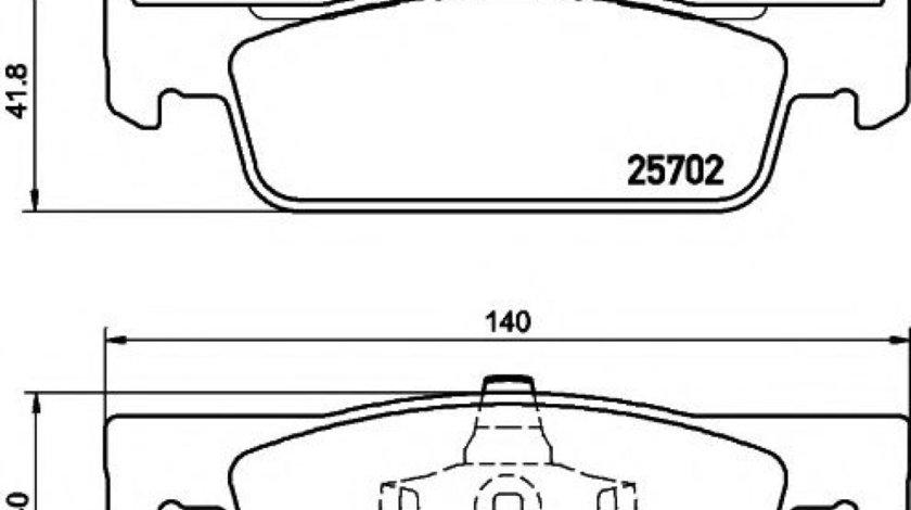 Set placute frana,frana disc DACIA LOGAN II (2012 - 2016) TEXTAR 2570201 piesa NOUA