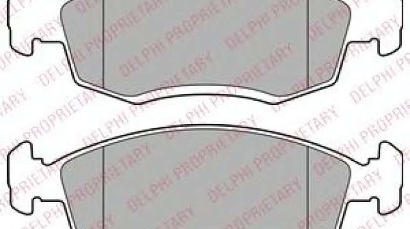 Set placute frana,frana disc DACIA LOGAN (LS) (2004 - 2016) DELPHI LP2137 piesa NOUA