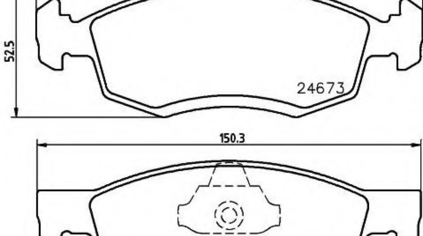 Set placute frana,frana disc DACIA LOGAN MCV (KS) (2007 - 2016) TEXTAR 2467301 piesa NOUA