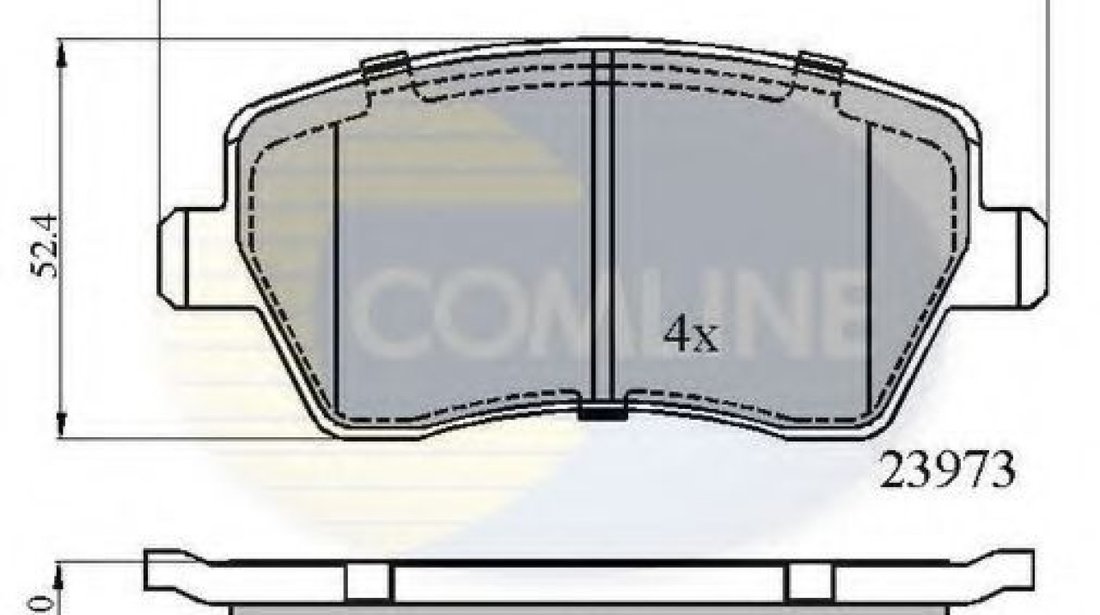 Set placute frana,frana disc DACIA LOGAN MCV (KS) (2007 - 2016) COMLINE CBP0984 piesa NOUA