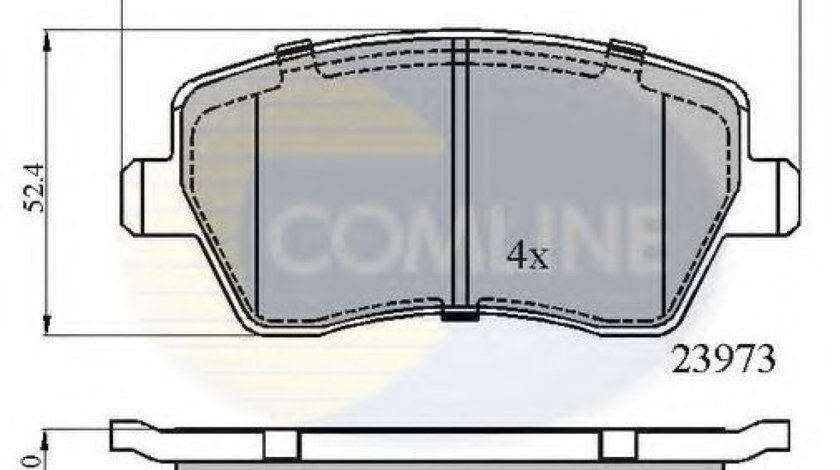 Set placute frana,frana disc DACIA LOGAN Pick-up (US) (2008 - 2016) COMLINE CBP0984 piesa NOUA