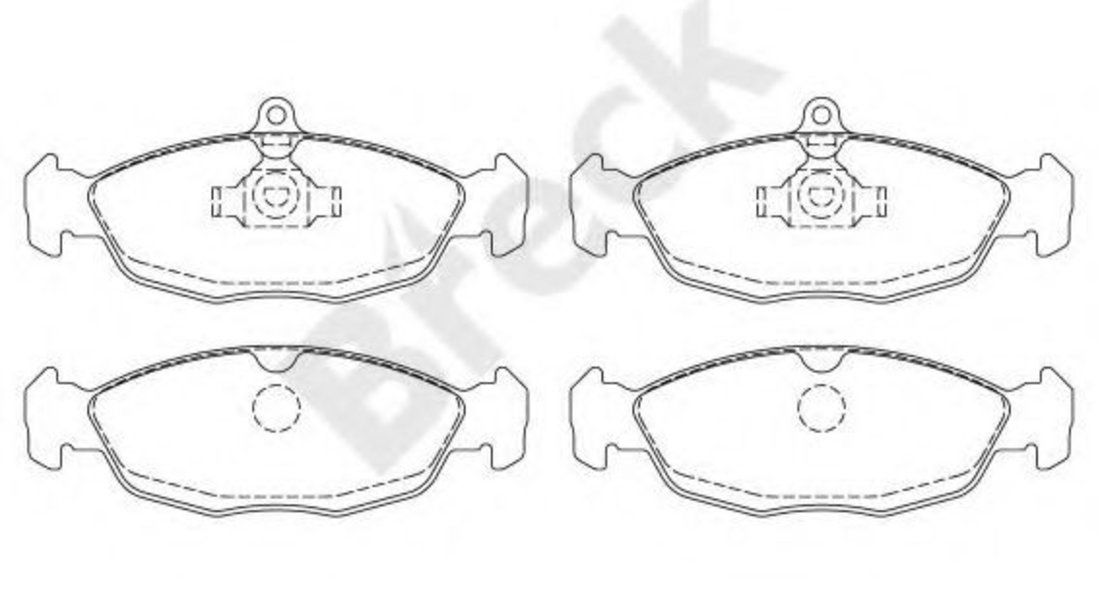 Set placute frana,frana disc DAEWOO CIELO (KLETN) (1995 - 1997) Break 20547 00 702 00 piesa NOUA