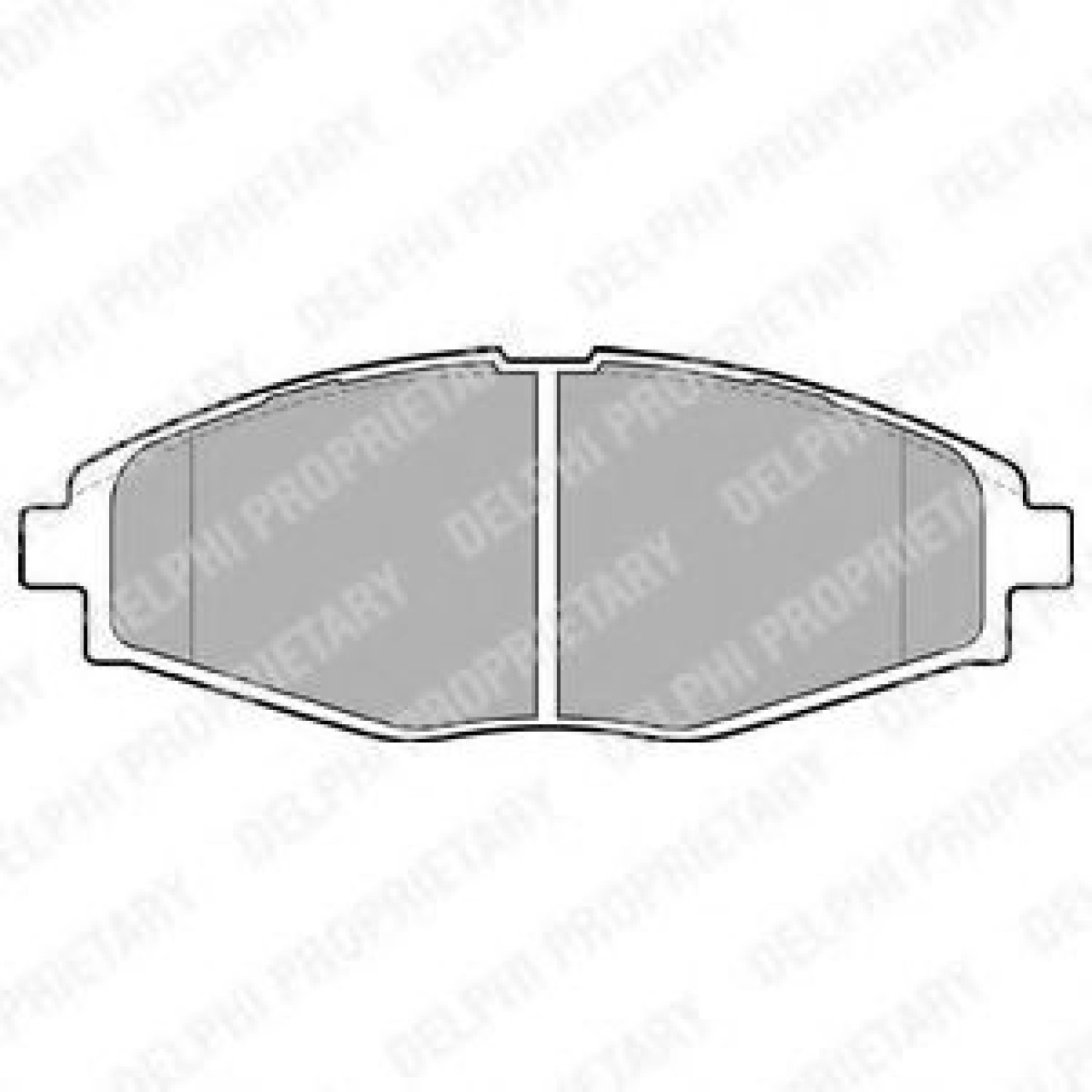 Set placute frana,frana disc DAEWOO LANOS (KLAT) (1997 - 2016) DELPHI LP1390 piesa NOUA