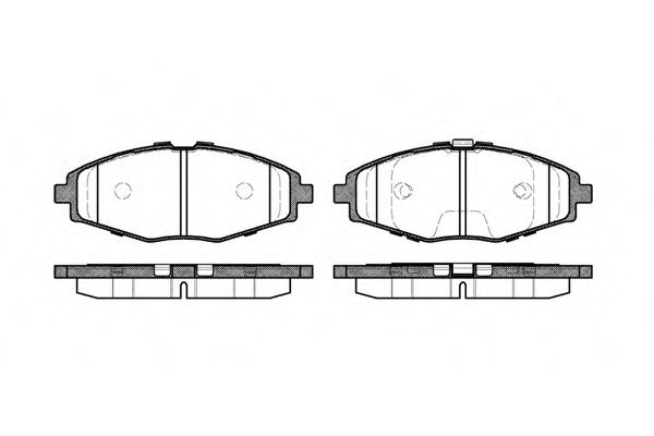 Set placute frana,frana disc DAEWOO LANOS (KLAT) (1997 - 2016) REMSA 0696.00 piesa NOUA