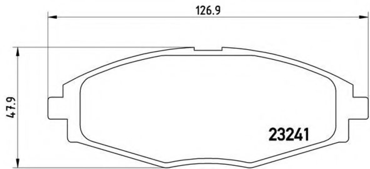 Set placute frana,frana disc DAEWOO LANOS limuzina (KLAT) (1997 - 2016) BREMBO P 15 006 piesa NOUA