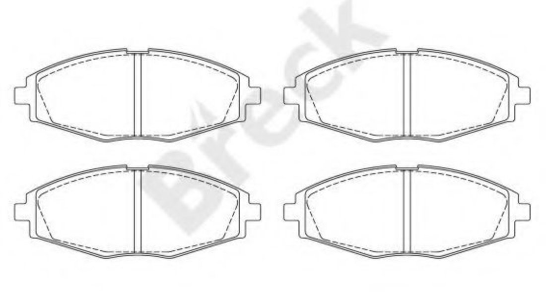 Set placute frana,frana disc DAEWOO MATIZ (KLYA) (1998 - 2016) Break 23241 00 702 00 piesa NOUA