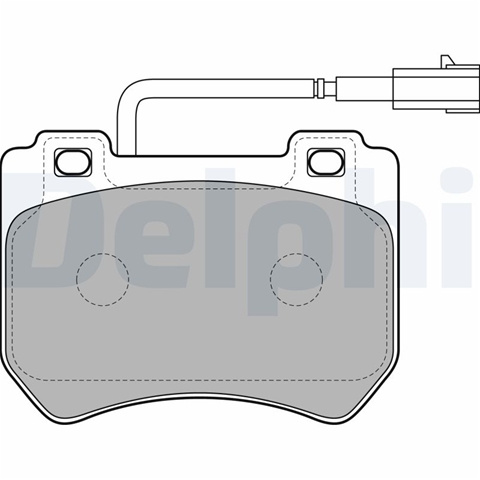 Set Placute Frana,frana Disc Delphi Alfa Romeo LP2200