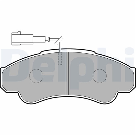 Set Placute Frana,frana Disc Delphi Fiat LP1751