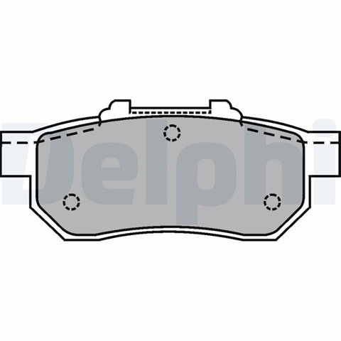 Set Placute Frana,frana Disc Delphi Honda LP1456