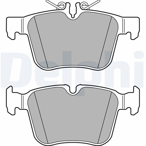 Set Placute Frana,frana Disc Delphi Mercedes-Benz LP2763