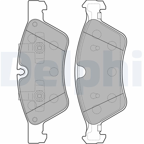 Set Placute Frana,frana Disc Delphi Mercedes-Benz LP2125