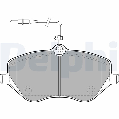 Set Placute Frana,frana Disc Delphi Peugeot LP1891