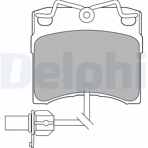 Set Placute Frana,frana Disc Delphi Vw LP1535