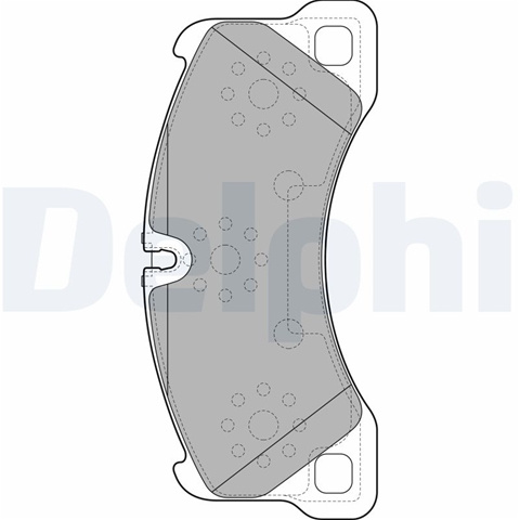 Set Placute Frana,frana Disc Delphi Vw LP2117