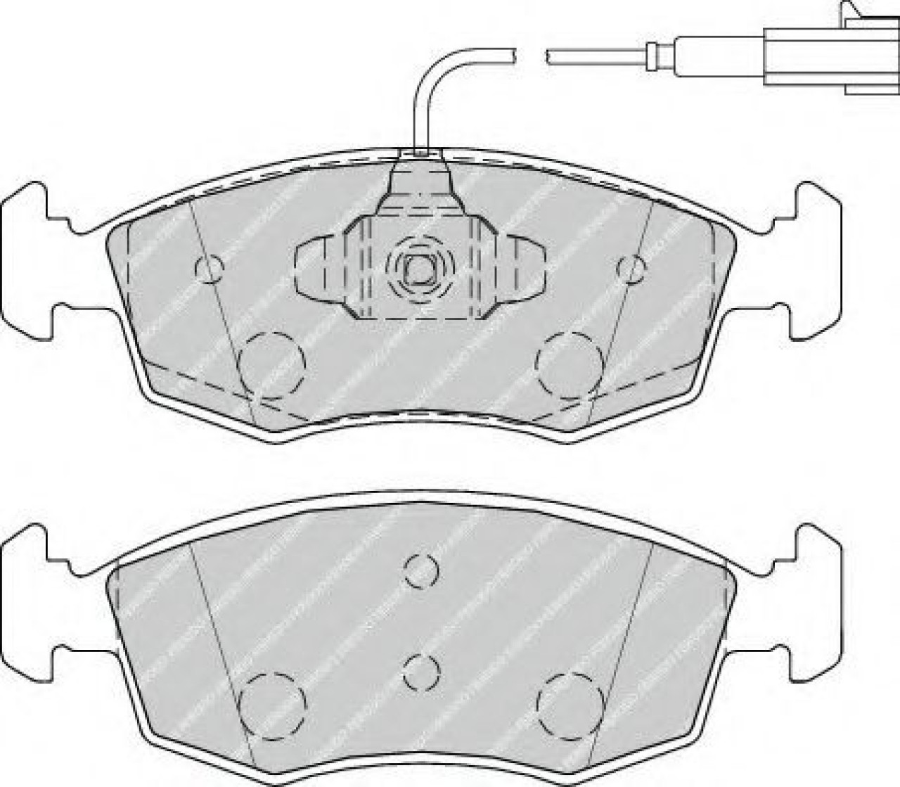 Set placute frana,frana disc FIAT 500 (312) (2007 - 2016) FERODO FDB4353 piesa NOUA