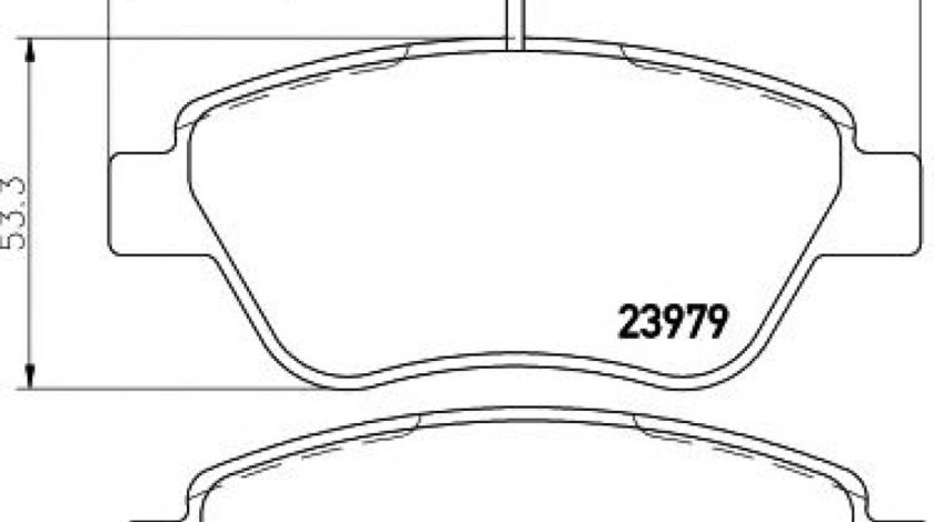 Set placute frana,frana disc FIAT 500 (312) (2007 - 2016) HELLA PAGID 8DB 355 012-841 piesa NOUA