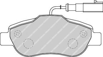 Set placute frana,frana disc FIAT 500 C (312) (2009 - 2016) FERODO FDB1945 piesa NOUA