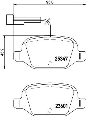 Set placute frana,frana disc FIAT 500 C (312) (2009 - 2016) TEXTAR 2534701 piesa NOUA