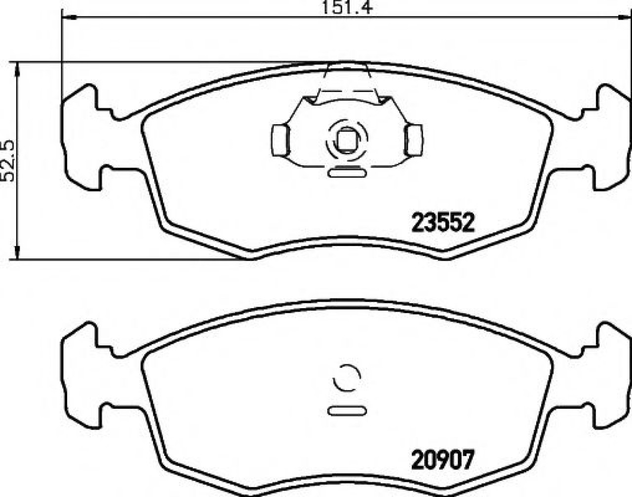 Set placute frana,frana disc FIAT ALBEA (172) (2007 - 2016) TEXTAR 2355202 piesa NOUA