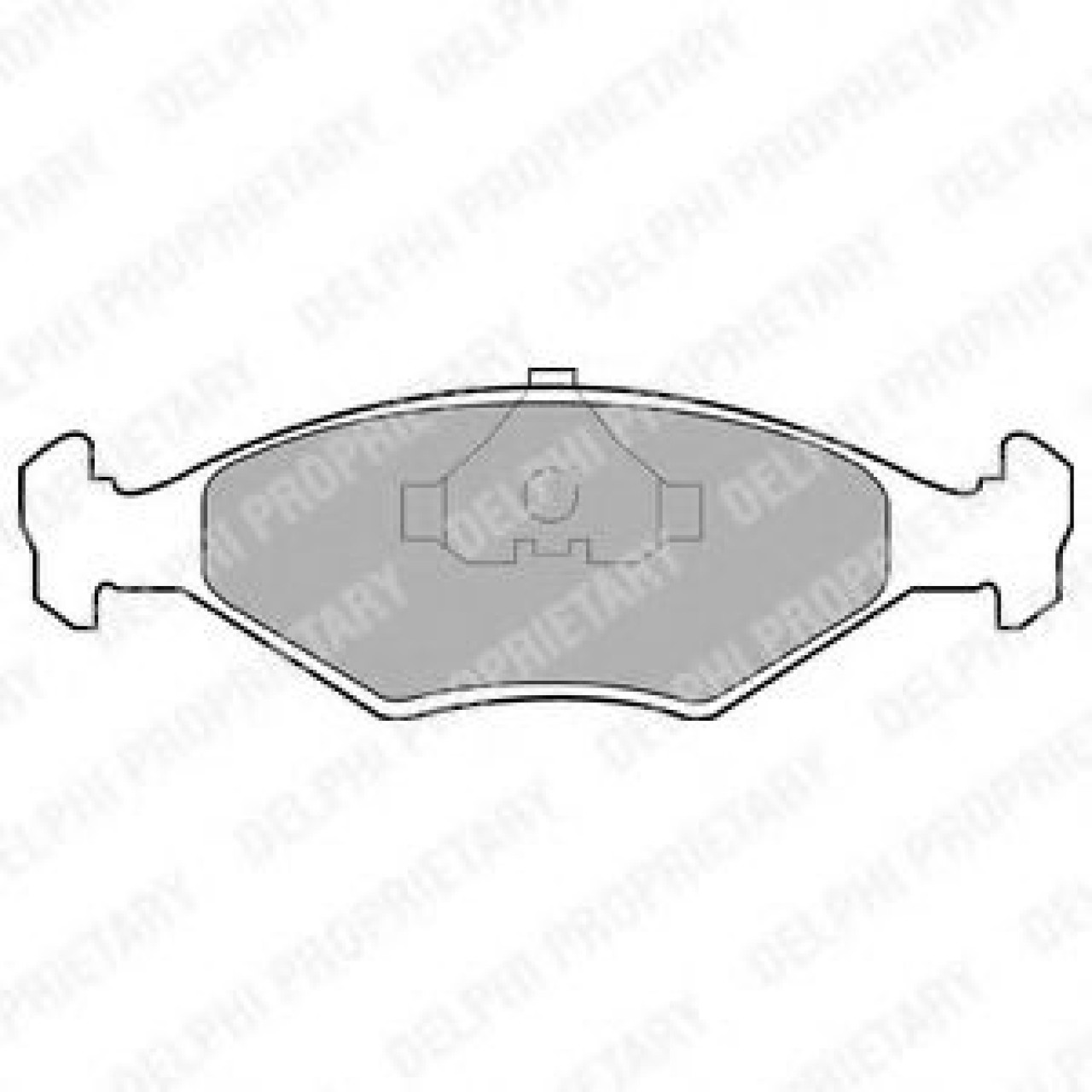 Set placute frana,frana disc FIAT ALBEA (178) (1996 - 2009) DELPHI LP677 piesa NOUA